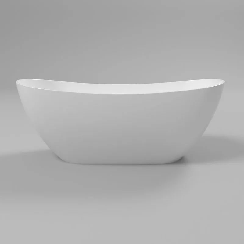 Ванна из искусственного камня WHITECROSS Onyx C 160x75 см, отдельностоящая, белая, овальная, с донны Sancos — официальный сайт