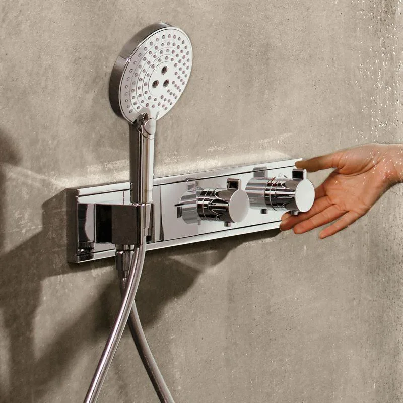 Термостатический смеситель встраиваемый Hansgrohe RainSelect 15355000, для душа, хром Sancos — официальный сайт