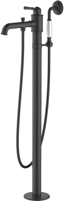 Напольный смеситель для ванны с душем AQUATEK Классик AQ1545MB, С ВНУТРЕННЕЙ ЧАСТЬЮ, матовый черный Sancos — официальный сайт