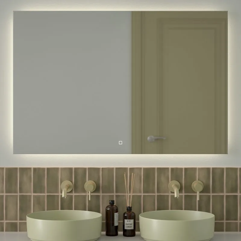 Зеркало Defesto Glow DF 2510SH 120х80 с LED-подсветкой, 4500 K, сенсорный выключатель