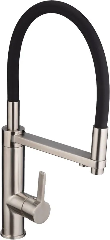 Смеситель для кухни Swedbe Selene Plus 8640 черный, нержавеющая сталь Sancos — официальный сайт