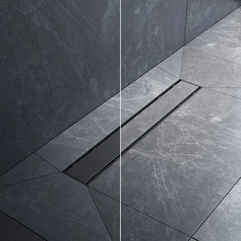 Душевой трап (лоток) AM.PM PrimeFlow Tile 50 см, черный матовый Sancos — официальный сайт