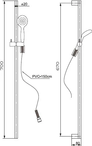 Душевой гарнитур Paini Catania CTCR121L7, хром Sancos — официальный сайт