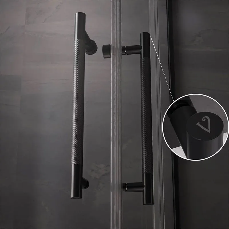 Душевой уголок Veconi Premium Trento PTC-20B 100x90, профиль черный матовый, стекло прозрачное Sancos — официальный сайт