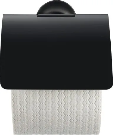 Держатель туалетной бумаги Duravit Starck T 0099404600 черный, с крышкой Sancos — официальный сайт