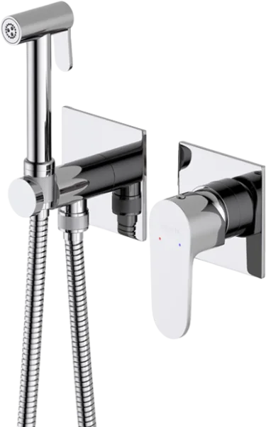 Гигиенический душ AQUATEK Оберон AQ1220CR со смесителем, С ВНУТРЕННЕЙ ЧАСТЬЮ, хром Sancos — Оригинал