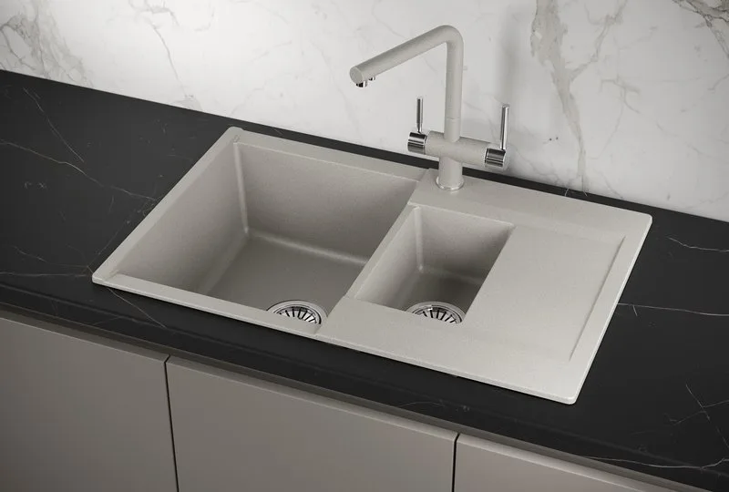 Мойка кухонная Granula Estetica 7808, базальт Sancos — официальный сайт