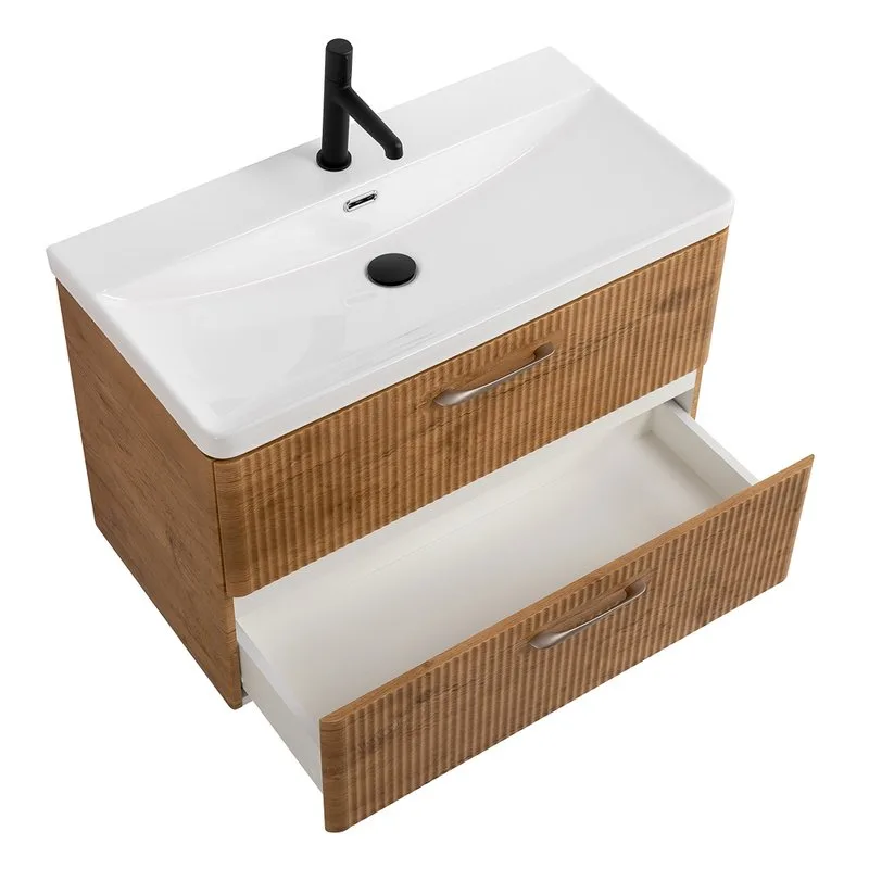 Тумба под раковину без столешницы BelBagno Due 80 rovere nature Sancos — официальный сайт