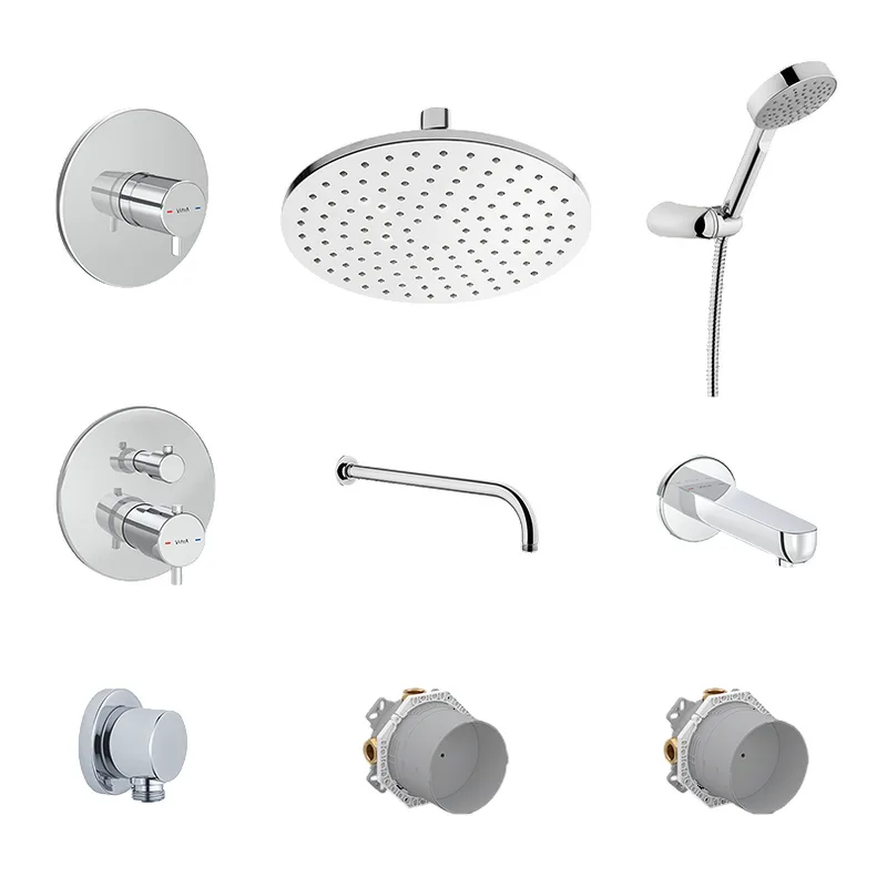 Душевой комплект VitrA A49307EXP, С ВНУТРЕННЕЙ ЧАСТЬЮ, хром Sancos — официальный сайт
