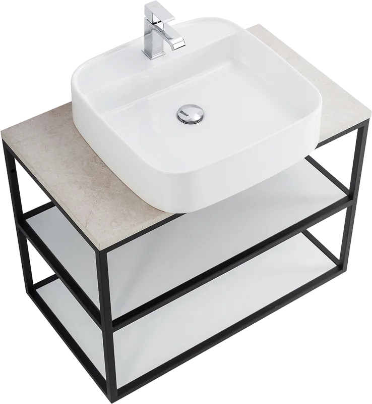 Столешница в ванную под раковину BelBagno KEP-80-MCO marmo crema opaco Sancos — официальный сайт