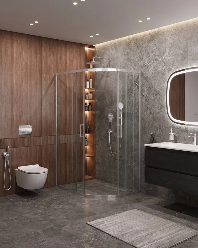 Душевой уголок Cezares Molveno RH 2 120/90 C Cr IV стекло прозрачное Sancos — официальный сайт