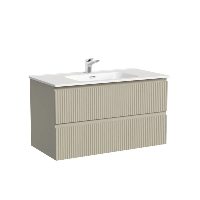 Тумба под раковину Sancos подвесная Snob R 90 Beige Soft SNR90CE Sancos — официальный сайт
