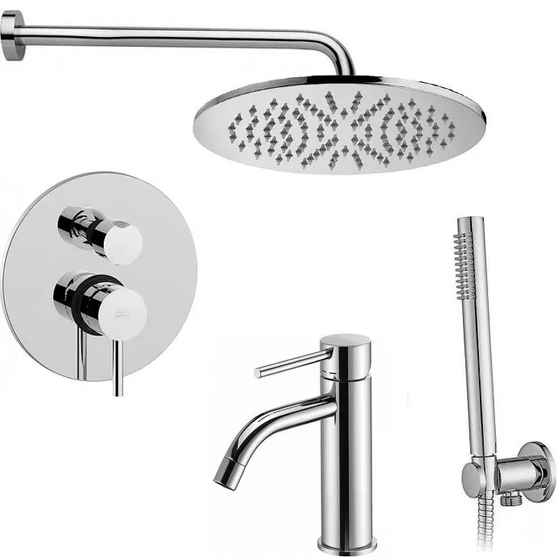 Комплект для ванной Paffoni Light KITLIG018CR071 С ВНУТРЕННЕЙ ЧАСТЬЮ, хром Sancos — официальный сайт