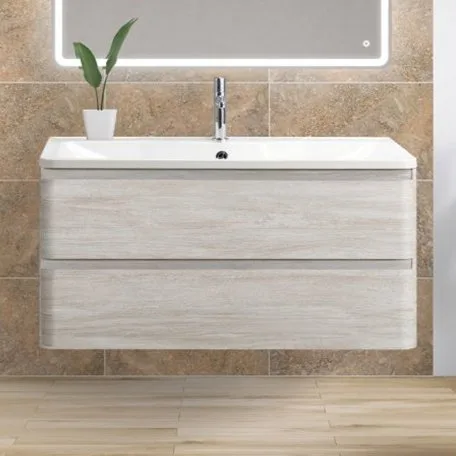 Тумба под раковину без столешницы BelBagno Albano 100 подвесная, rovere vintage bianco Sancos — официальный сайт
