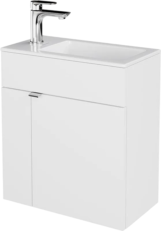 Тумба под раковину без столешницы KERAMA MARAZZI Lato 50 подвесная, белая глянцевая Sancos — официальный сайт