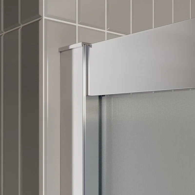 Душевая дверь в нишу BelBagno Luce BF-1-120-P-Cr профиль хром, стекло рифленое Sancos — официальный сайт