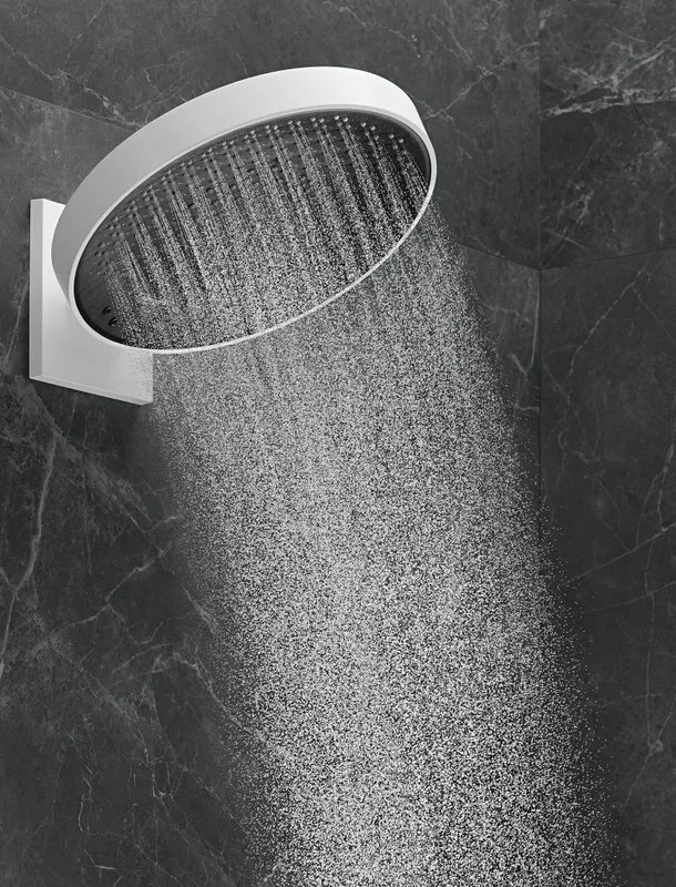 Верхний душ Hansgrohe Rainfinity 26234700 Sancos — официальный сайт