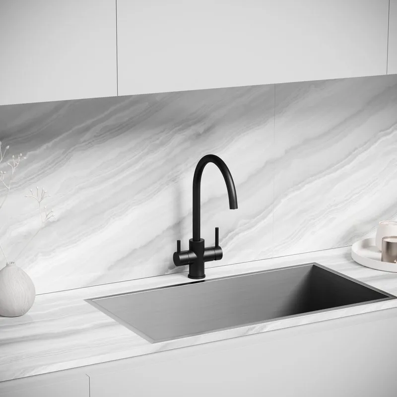 Смеситель для кухни Sancos Taper, с краном под фильтр для питьевой воды, черный матовый, SC4012MB Sancos — официальный сайт