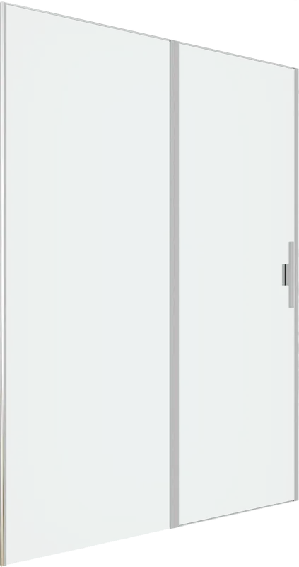 Душевая дверь в нишу Allen Brau Priority 3.31035.BA 140 см, профиль серебро браш, стекло прозрачное  Sancos — официальный сайт
