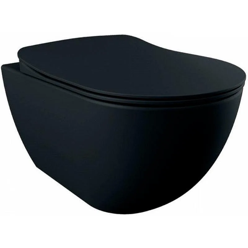 Чаша для унитаза подвесного Creavit Free FE322-00SM00E-0000 черный матовый Sancos — официальный сайт