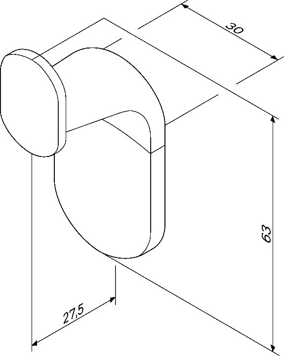 Крючок AM.PM X-Joy A84345522 черный, 2 шт. Sancos — официальный сайт