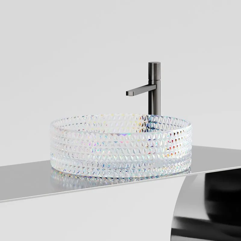 Накладная раковина Ceramicanova Cristal CN6059 неон Sancos — официальный сайт