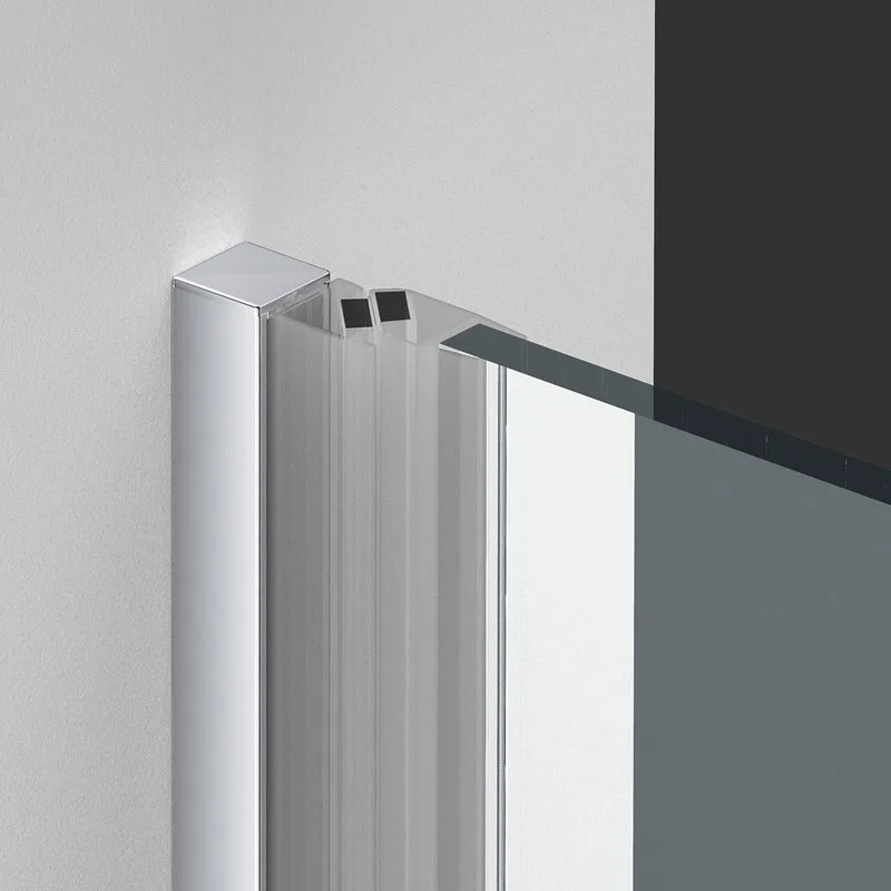 Душевая дверь в нишу Vincea Alpha VDP-3AL100CL 100x195, профиль хром Sancos — официальный сайт