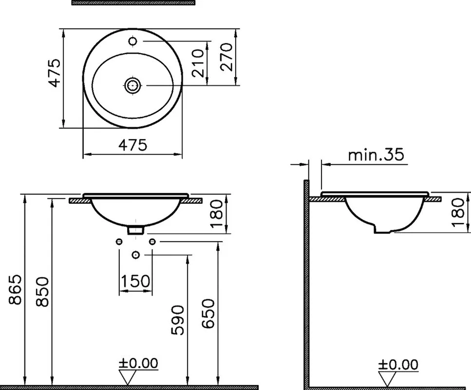 Раковина VitrA S20 5467B003 Sancos — официальный сайт