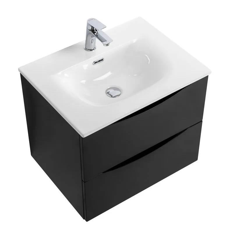 Тумба под раковину без столешницы BelBagno Marino-cer-mini 70 подвесная, nero lucido Sancos — официальный сайт