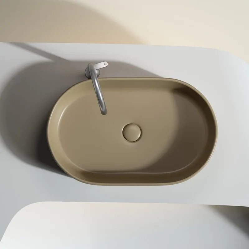Накладная раковина Ceramicanova Element CN6048MC капучино матовая Sancos — официальный сайт