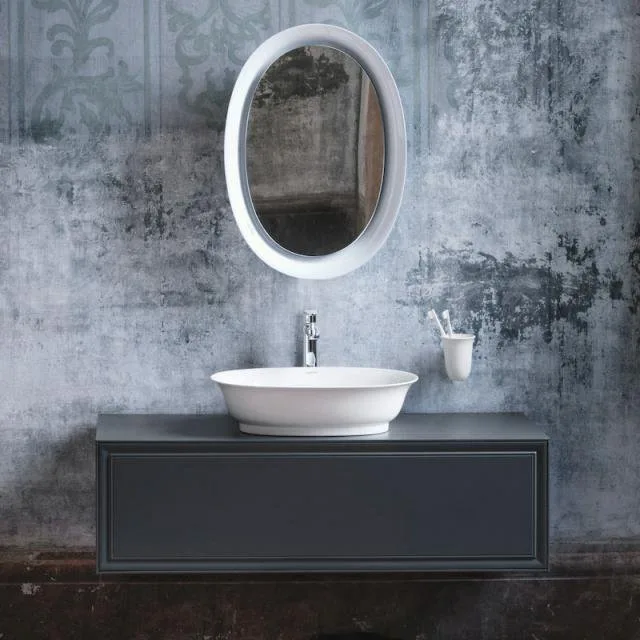 Зеркало Laufen The New Classic 50 белое, с подсветкой Sancos — официальный сайт
