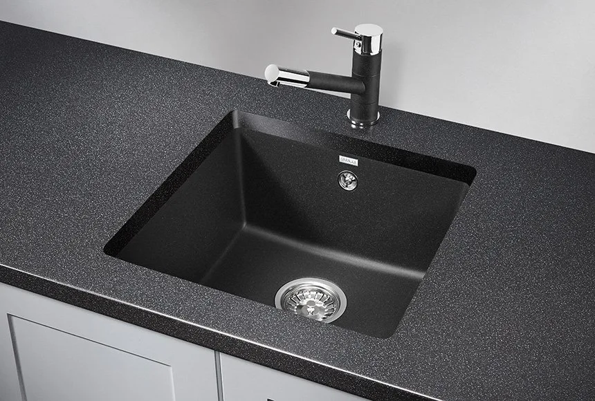 Мойка кухонная Granula 4451, черный Sancos — официальный сайт