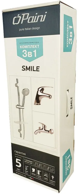 Комплект для ванной Paini Smile 39CRKIT3 3 в 1 Sancos — официальный сайт