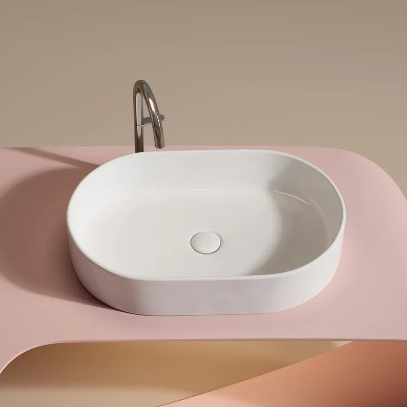 Накладная раковина Ceramicanova Element CN6048 белая Sancos — официальный сайт