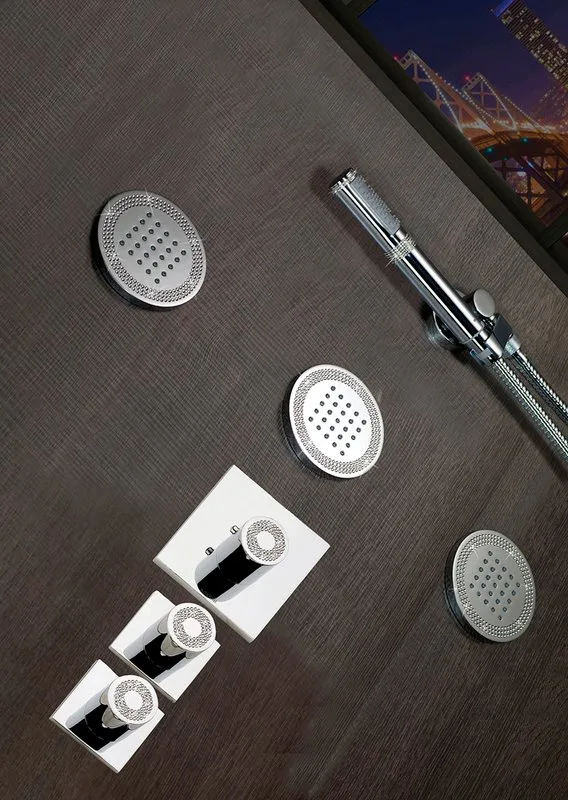 Термостатический смеситель встраиваемый Bossini OKI 2 Outlets LP Z031203 для ванны с душем, хром Sancos — официальный сайт