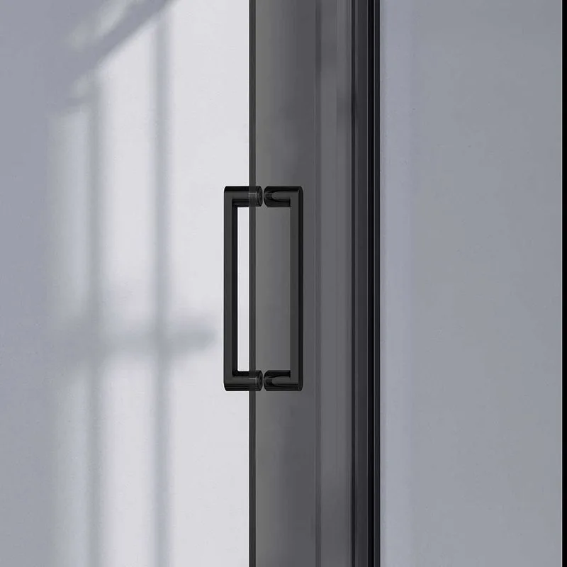 Душевая дверь в нишу Vincea Como-N VDS-4CN120CGB 120 см, профиль матовый черный, стекло тонированное Sancos — официальный сайт