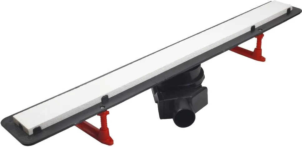 Душевой трап (лоток) Pestan Confluo Frameless Line 450 black glass Sancos — официальный сайт