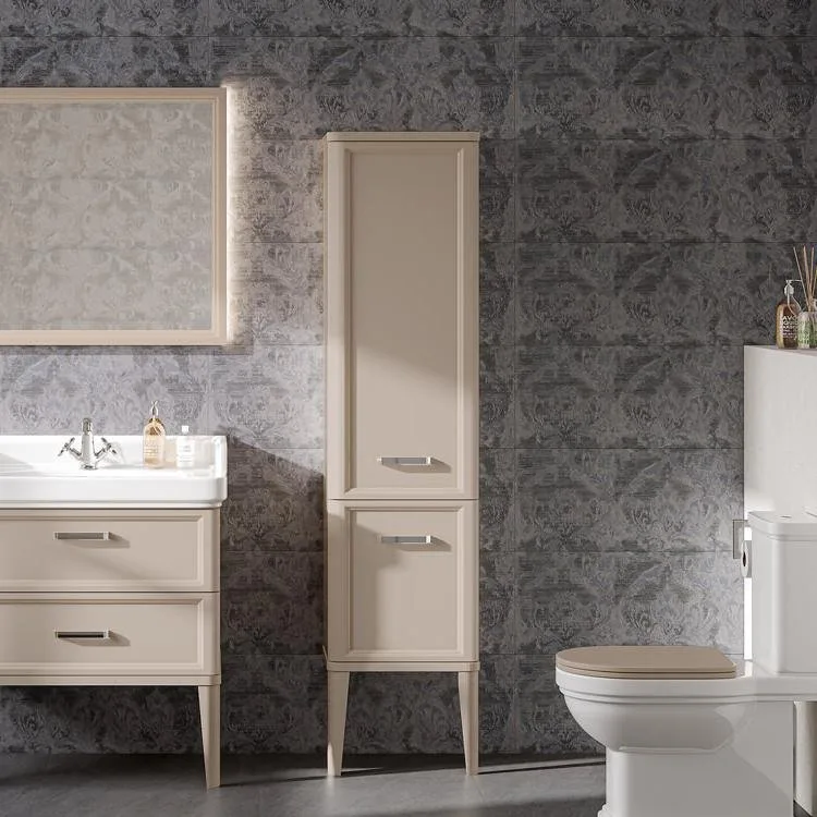 Шкаф-пенал для ванной KERAMA MARAZZI Pompei 150 камео бежевый глянцевый Sancos — официальный сайт