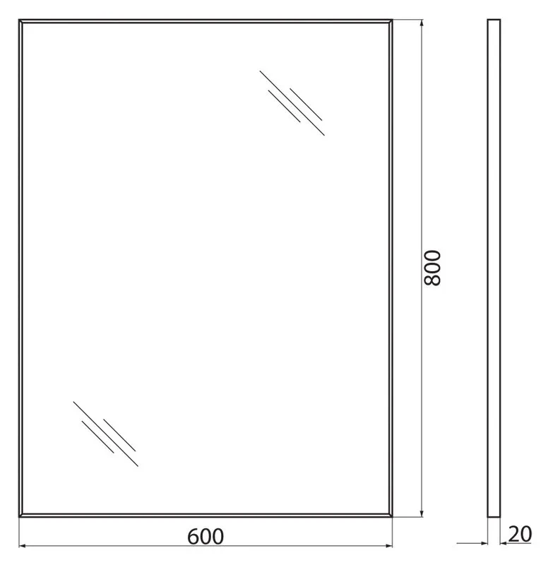 Зеркало BelBagno SPC-AL-600-800 Sancos — официальный сайт
