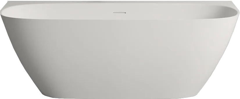 Ванна из искусственного камня Salini Sofia Wall S-Sense 180x85 см, пристенная, белая, со сливом-пере Sancos — официальный сайт