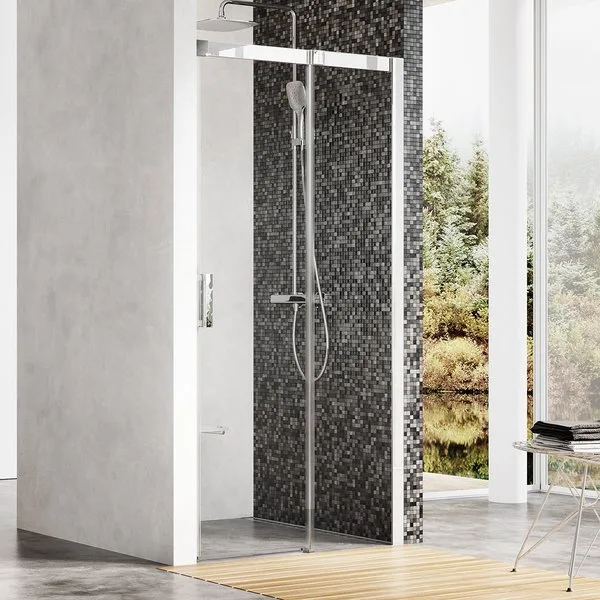 Душевая дверь в нишу Ravak Matrix MSD2-120 R Transparent, профиль хром Sancos — официальный сайт