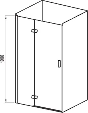 Душевая дверь в нишу Ravak Smartline SMSD2-100 A R Transparent, профиль хром Sancos — официальный сайт