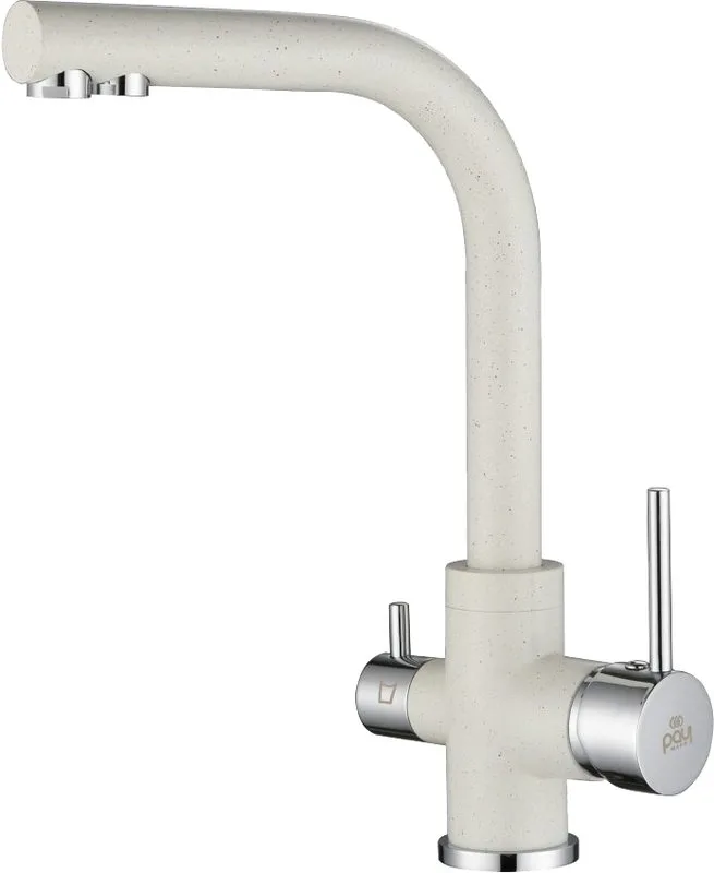 Смеситель для кухни Paulmark Essen Es213011-331 белый Sancos — официальный сайт