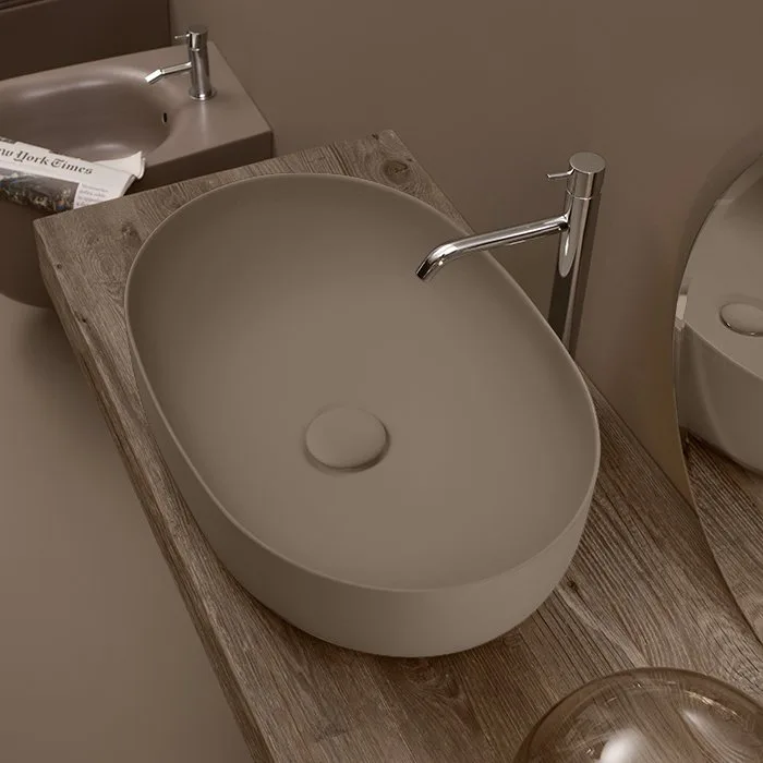Накладная раковина Kerasan Nolita 534388*0 60x40 см, bruno matt Sancos — официальный сайт