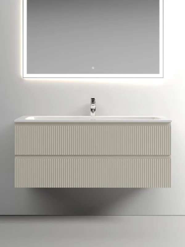Тумба с раковиной Sancos Snob T 120 см, beige soft, раковина CN7017 Sancos — официальный сайт