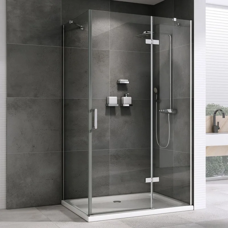Душевой уголок Abber Zart AG08090-S101 90х100, профиль хром, стекло прозрачное Sancos — официальный сайт