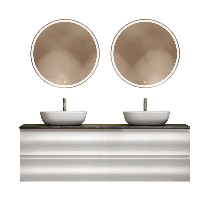 Тумба с раковиной Sancos Folk 160 bianco, столешница черный мрамор TT160A1X, раковина CN6009 Sancos — официальный сайт