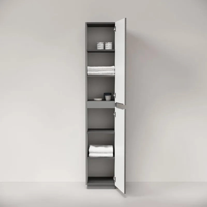 Шкаф-пенал для ванной напольный Sancos Folk Floor 350х350х1880 мм, Ergraut soft Sancos — официальный сайт