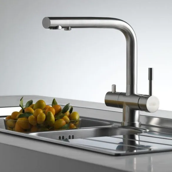 Смеситель для кухни Franke Atlas Clear water нержавеющая сталь Sancos — официальный сайт