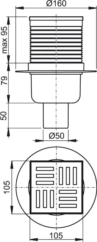 Душевой трап AlcaPlast APV 6111 Sancos — официальный сайт